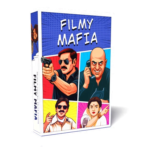 DESI BOARD GAMES Filmy Mafia – Bollywood Themed Social Deduction Party Game | Fun Board Game for Families, Friends & Adults | 6–40 Players