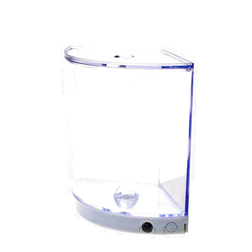 Saim Betta Corner Fish Tank,Acrylic Aquarium Tank Bowl with Light for Goldfish Betta Small Fish,Office Business Home