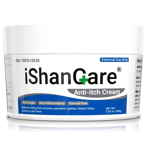 Ishancare Anti Itch Cream Extra Strength, Oatmeal Soothing Skin Itch Relief Ointment for Rash, Dermatitis, Eczema, Psoriasis, Hives, Sun, Bites, Poison Ivy, Large Can 3.5 oz