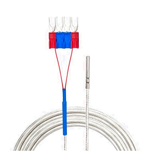 PerfectPrime TL4050, 4 Wires Class A RTD PT100 Temperature Sensor/Probe, -50~200°C / -58~392°F, 2 Meter Long