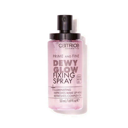 Catrice | Prime & Fine Illuminating Dewy Glow Spray | Transparent and Fast Drying Fixing Spray| Paraben Free & Vegan | Cruelty Free (Pack of 1)
