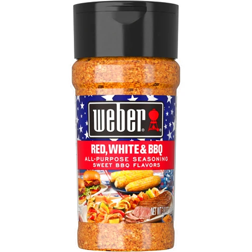 Weber Red, White & BBQ Seasoning, 3.8 Ounce Shaker