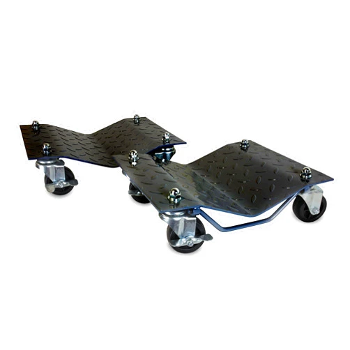 WEN 73017T 3000-Pound Capacity Vehicle Dollies with Brakes, Two Pack , Black
