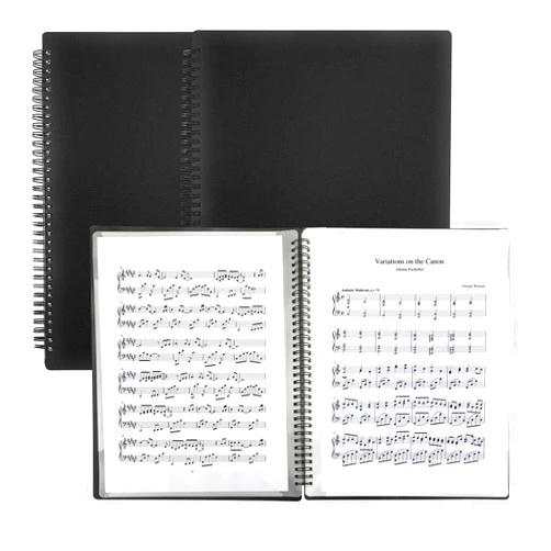 KEJJNYER 2 Pack Sheet Music Binder, 8.5