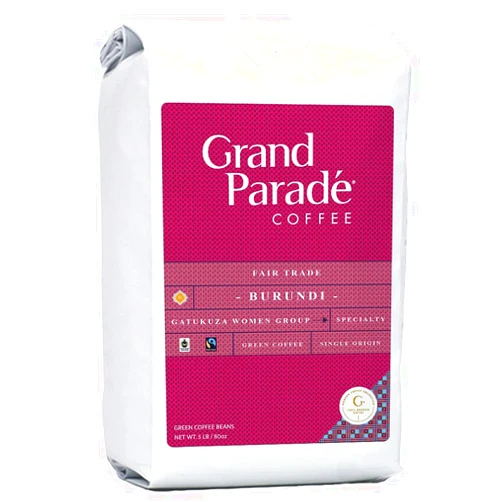 Grand Paradé COFFEE Grand Parade Coffee, 5 Lbs Burundi Unroasted Green Coffee Beans, Women Produced Single Origin, Specialty Arabica - Fair Trade