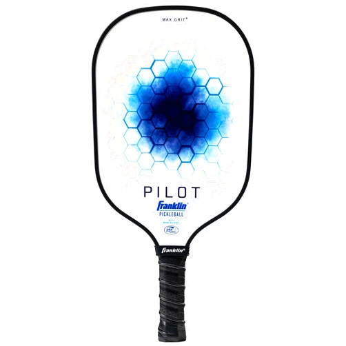 Franklin Sports Pickleball Paddle - Pilot Polypropylene Core Pickleball Paddle - Official USA Pickleball (USAP) Approved - Lightweight Paddle w/Max Grit Fiberglass Surface - 10mm Spin Pro Core