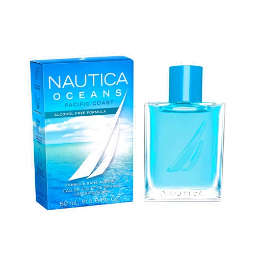 Nautica Oceans Pacific Coast Eau de Toilette 1.6 fl oz (Pack of 1), Notes of Apple, Cyclamen, and Amberwood, Men's Fragrance, Long Lasting, Everyday Fragrance, Travel Size