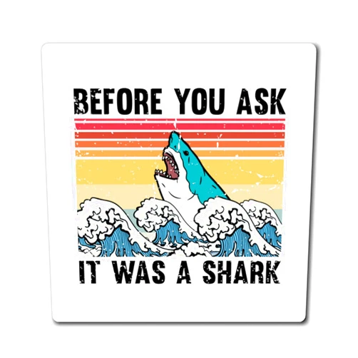 Teegarb Letter Blanket Vintage Ironically Asking Amputees Shark Illustration Puns Retro Amputated Statements Sarcastic Graphic Gag Magnets 3