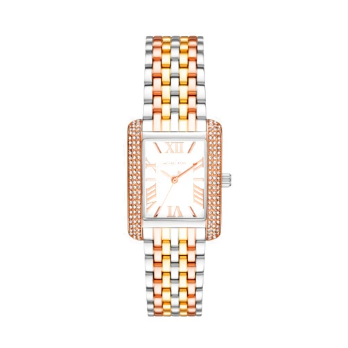 Michael Kors Emery Three-Hand Tri-Tone Stainless Steel Women's Watch (Model: MK4744)