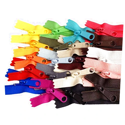 Zipperstop 25pcs Assorted Colors - YKK #4.5 Coil Handbag Long Pull Zippers - Made in The United States (10