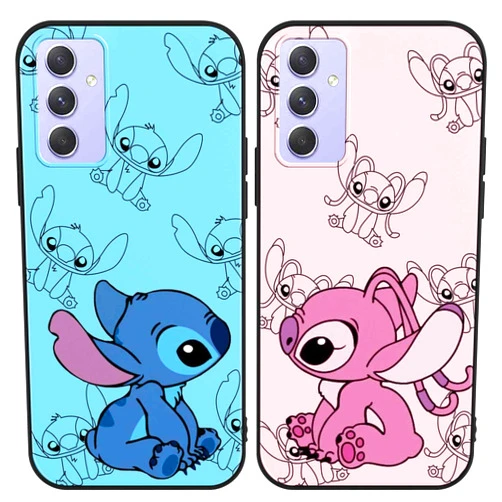 FGIAZDU 2 Pack Cute Anime Phone Case Compatible with Samsung Galaxy S24 5G,Movie Cartoon Pattern Phone Cover,Soft TPU Shockproof Protective Funda for Women Men Girls Boys for Samsung S24 Cases Black