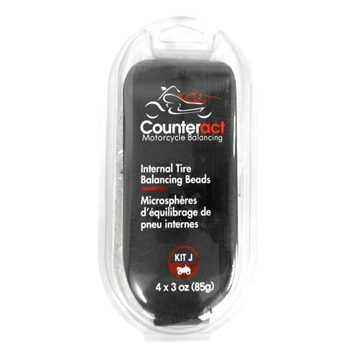 Counteract KIT-J ATV Do It Yourself Tire/Wheel Balancing Beads Kit - (4) 3oz Balancing Bead Applications, (4) Valve Caps and Cores, (1) Core Remover, Injector Bottle
