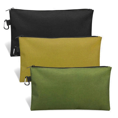 COIDEA Tool Bag Zipper Pouch, Premium Tool Pouch, Utility Multipurpose Storage Organizer Tool Pouches with Carabiner Metal Zipper for Tools