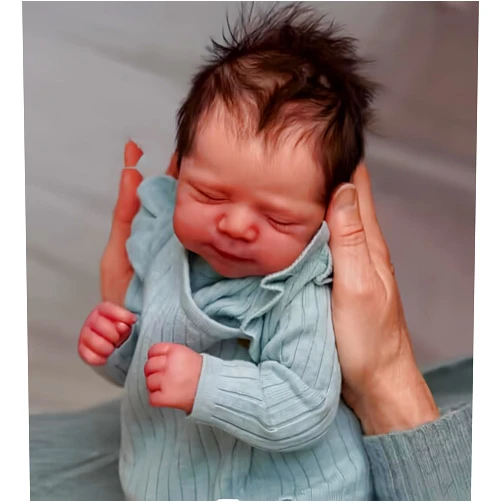 iCradle Realistic Reborn Baby Doll Girl,18 inch Newborn Silicone Full Body Anatomically Correct Baby Doll, Green