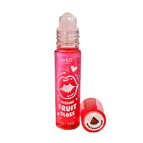 Generic Amuse Cosmetics Roll On Rollerball Kissing Fruit Lip Gloss Strawberry Apple Grape Cherry Peach Orange Gum (Watermelon)
