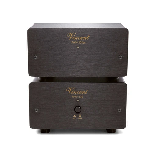 Vincent PHO 300 Phono Preamplifier MM/MC with Separate-Chassis Power Supply Black