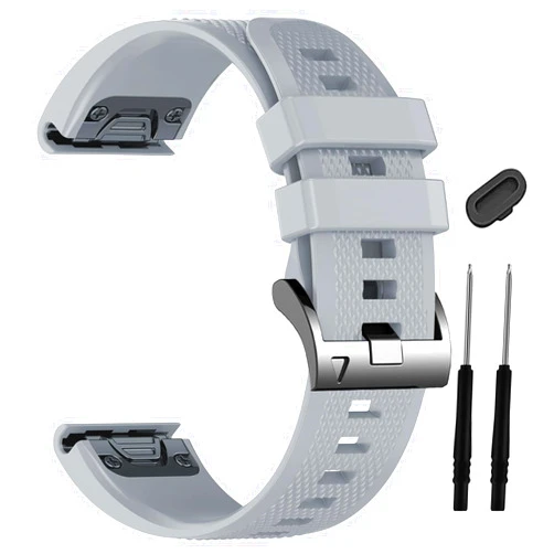 MDBBLBM 26mm Watch Bands Compatible with Garmin Enduro 3 2/Fenix 8 AMOLED 51mm/Fenix 7X Pro/6X Pro/5X Plus/Fenix 7X/6X/5X/Fenix 3/3 HR,Soft Silicone Quickfit Strap for tactix 7 Pro/Descent Mk3i 51mm/Mk2i/Mk2