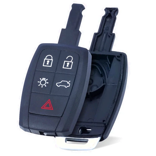 Keymall Keyless Entry Key Shell Case Replacement for Volvo C70 C30 S40 V50 5 Buttons KR55WK49259,Just a Key Case