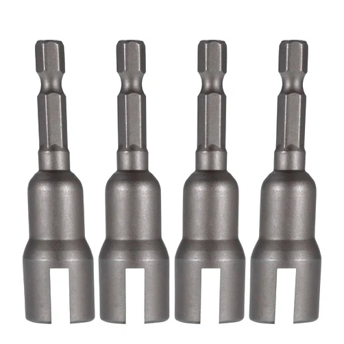 PAGOW 4pcs Power Wing Nut Driver Set, Wing Nut Drill Bit Socket Wrench Tool Set, 1/4