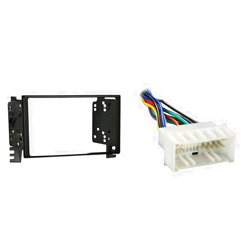 Metra 95-7321 Double DIN Installation Dash Kit for Select 2005-2009 Kia and Hyundai Vehicles w/Metra 70-1004 Radio Wiring Harness for 04-Up Kia/06-Up Hyndai