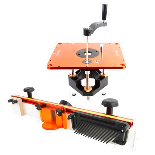 O'SKOOL Router Lift Systems with 24 Inches Long Router Table Fence System for 3-1/2