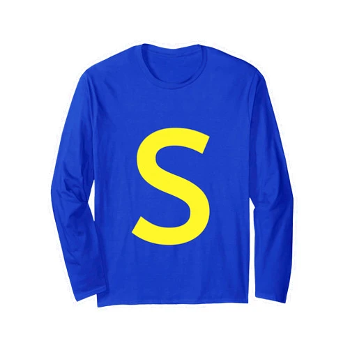 Letter funny group matching halloween Party.co letter S funny group matching halloween costume Long Sleeve T-Shirt