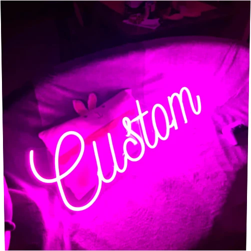 AKOLENM Custom Neon Sign for Wall Decor, Personalized Large Neon Light Sign Customizable for Bedroom Home Decor Wedding Birthday Gifts Party Bar Shop Name Logo Lights
