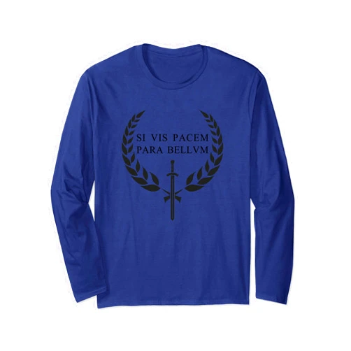 Zeitgeist: Lateinische, lustige Sprüche & Geschenk SI VIS PACEM PARA BELLUM - Who wants peace ready to war Long Sleeve T-Shirt