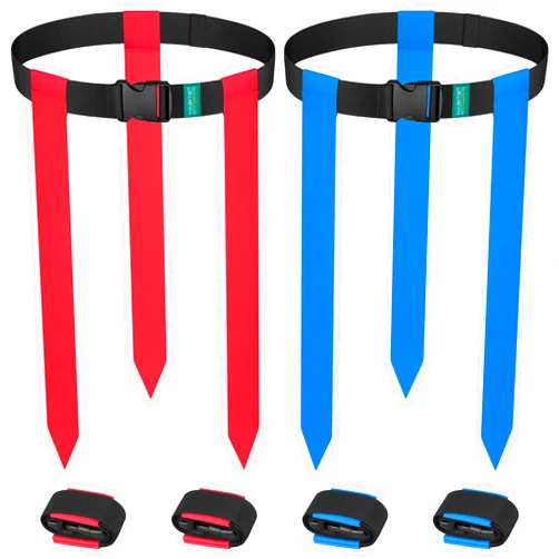 HASITE Flag Football Belts, 2/4/10/14/20 pcs of Adjustable Flag Football Set with Flags, Suitable for Youth Adults and Kids