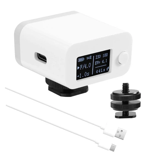 ERYUE Light Meter, M08 Light Meter Camera Photometer Photography Set-top Reflection Light Meter Hot/Cold Shoe Fixing Camera Light Meter