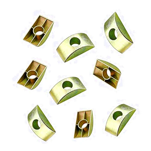 AOTISBAO 20 Pcs Half Moon Washer Furniture Nut Connector Nuts Spacer Washer Bronze Tone for Panel Furniture Wardrobe