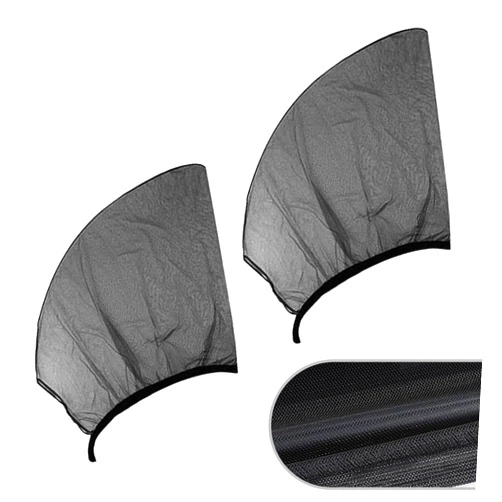 Icykale 2 Pack Car Front Window Sunshade Cover, Breathable Design, Durable Vehicle UV Protective Window Shades, Universal Automotive Privacy Window Shades Accessories for Most SUVs (Black)