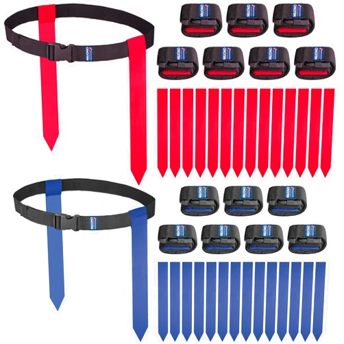 MIUONO Flag Football Belts, Flags for Flag Football Set 14 Player, Flag Football for Kids Adults and Youth Training Equipment