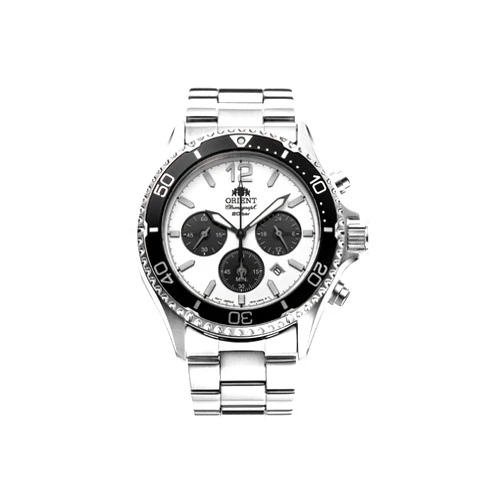 Orient Solar Quartz 200m Diver Style Watch with Chronograph and Sapphire Crystal