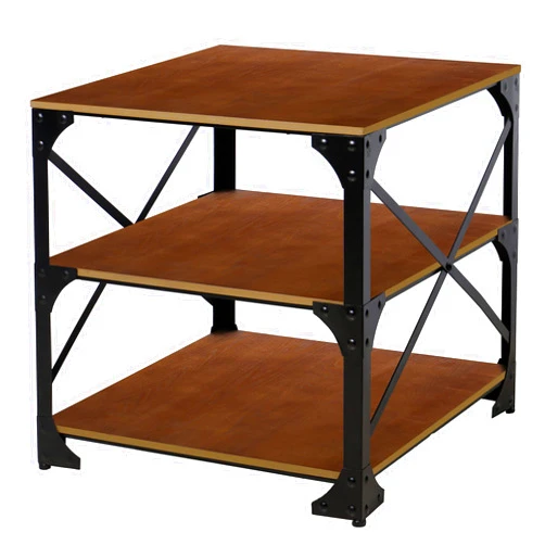 Baxton Studio Wholesale Interiors Baxton Studio Greyson Vintage Industrial ccasional End Table, Antique Bronze