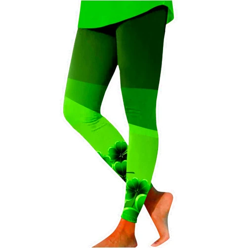 Ctxxun St. Patrick's Tights Yoga Pants for Women,Holiday Soft Breathable Tights Bottoms Skinny Skinny Tights Pants
