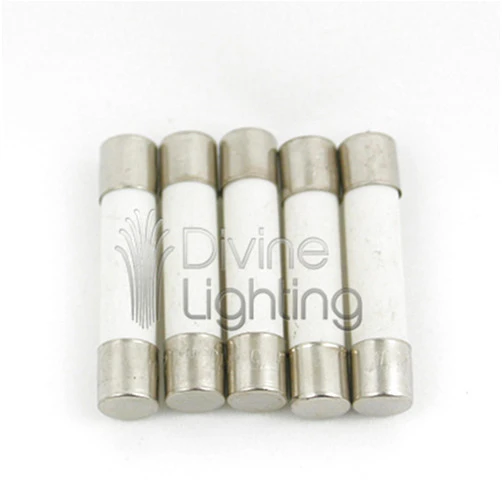 Divine Lighting 5 Qty. MDA 25A Slow-Blow Ceramic Fuse 25 Amp 250v MDA25A,MDA25