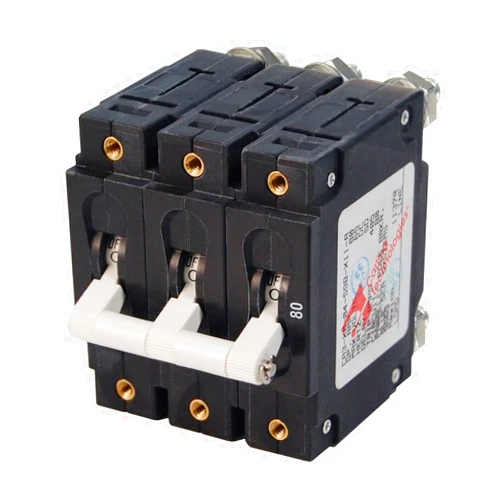 Blue Sea Systems C-Series Triple Pole Toggle Circuit Breakers