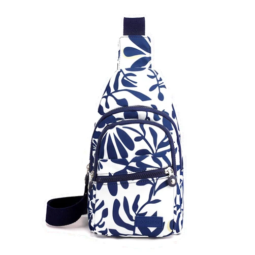 UOIXPUHUO Crossbody Sling Bags for Women, Adjustable Extender Shoulder Strap Fanny Packs Small Trendy Backpack for Travel, Lightweight Shoulder Bag for Outdoor Hiking (Blue)
