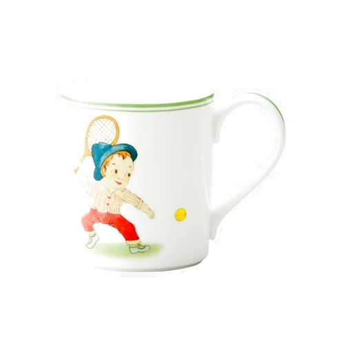 Noritake T97265A/N-124L Mug, Approx. 13.5 fl oz (400 cc), Collector's Mug, Microwave Safe, Dishwasher Safe, 1 Piece, Tennis, Bone China