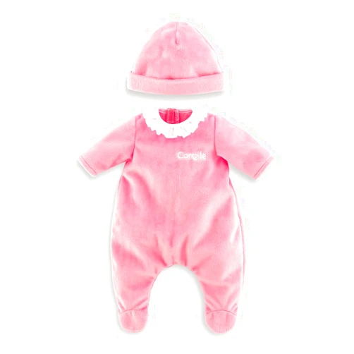 Corolle 14” Baby Doll Outfit - Pink Pajamas - Mon Grand Poupon Outfits and Accessories fit 14