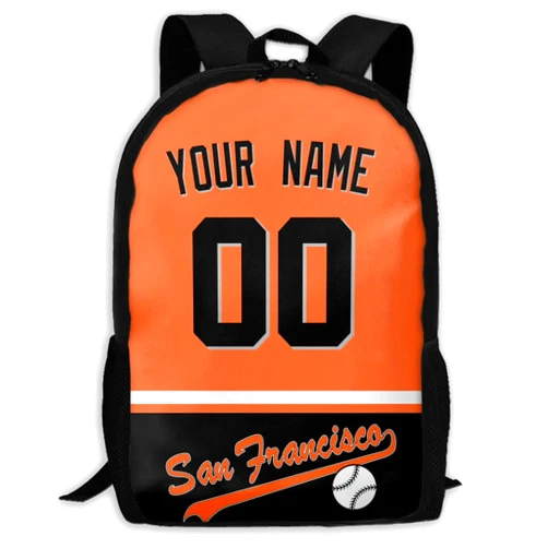 ANTKING San_Francisco Backpack High capacity Custom Any Name and Any Number Gifts for Kids Men Fans