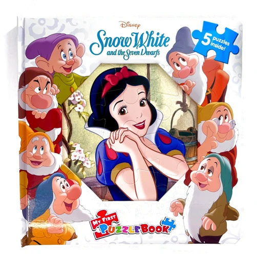 By Phidal Publishing Inc. (Author) Disney Snow White My First Puzzle Book - Jigsaw Puzzles for kids, 10-page board book, 5 puzzles to enjoy