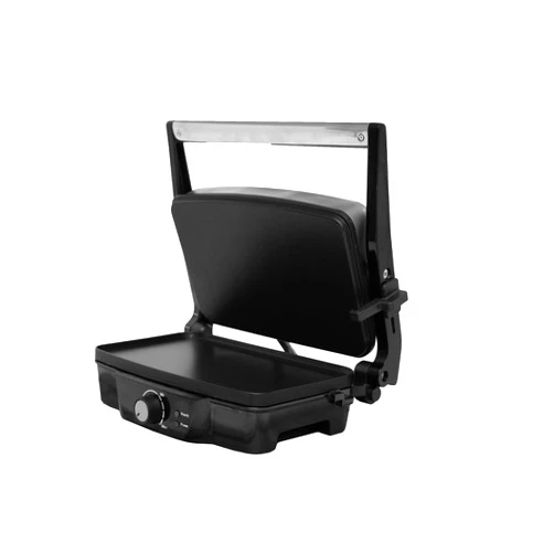 IMUSA Stainless Steel Panini Press Electric with Adjustable Temperature Settings and Nonstick Plates, 1200W