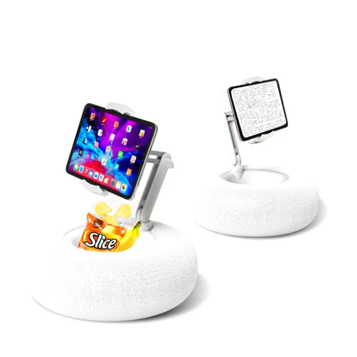 Debtrop Kindle Pillow Stand Holder with Snack Bowl for Reading in Bed, Cozy Tablet Phone iPad Pillow Stand for Lap Compatible with 4.7
