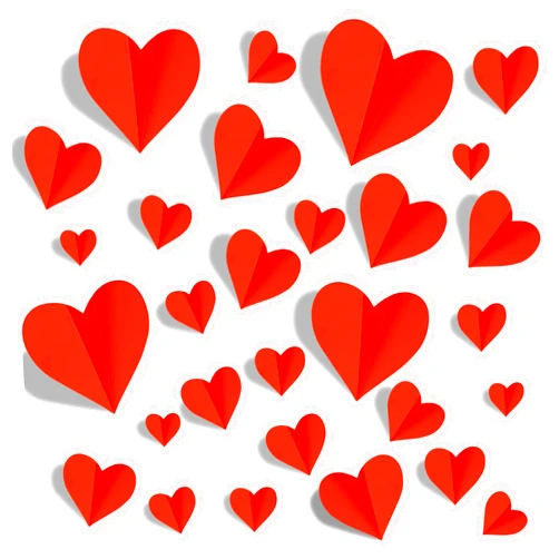 YKYUASD 60 PCS Valentines Day Wall Decorations 3D Heart Stickers Waterproof Red Wall Decal for Wedding Party Home Bedroom Office School Anniversary