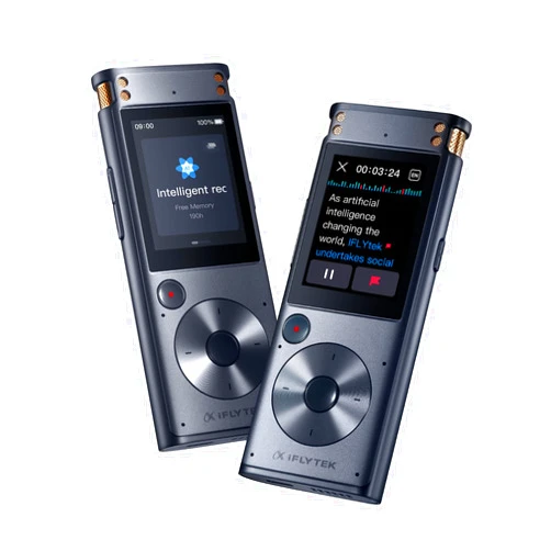 Iflytek Voice Recorder with Playback, Digital Voice Recording Device with Transcription to Text, 2-inch Touch Screen Recorder, Audio Recorder Zoom Recorder Device for Lectures, Conference, Interview