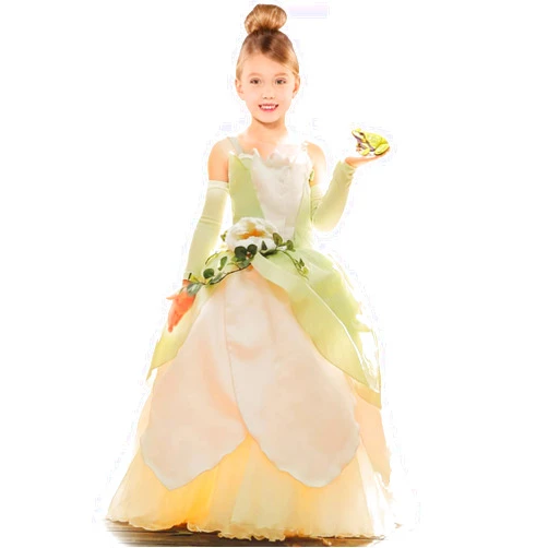 CQDY Princess Costume for Girls Fancy Fairy Halloween Party Dress Up Toddler Baby Tale Role Play Green Dress