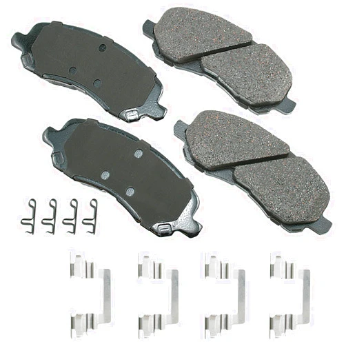 Akebono Ultra-Premium Ceramic Front Disc Brake Pads, grey
