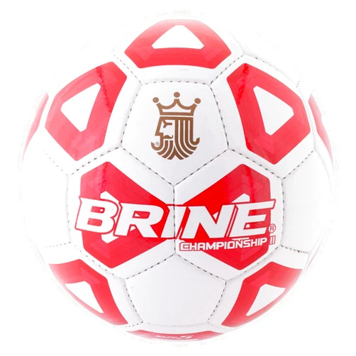 Brine Championship 2.0 Soccer Ball Football Size 5 - New and Improved (Scarlet)